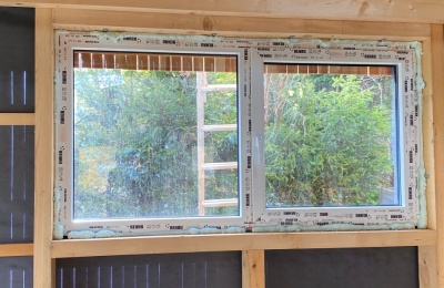 Výroba a montáž plastových oken a dveří - dřevostavba Vrbno pod Pradědem