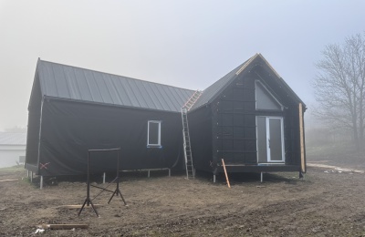 Novostavba RD v Nechvalíně u Kyjova - výroba a montáž plastových oken a dveří