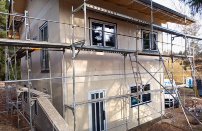 Dodávka a montáž plastových oken a dveří pro rodinný dům v Těptíně