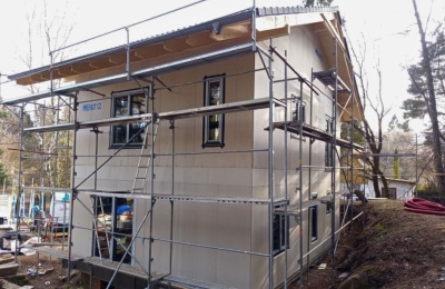 Dodávka a montáž plastových oken a dveří pro rodinný dům v Těptíně