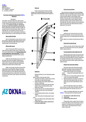 Návod k obsluze oken a dveří
